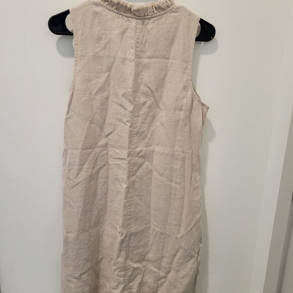 Cream V Neck Cover Up Linen Dress - Tommy Bahama - NWT! - Size: Medium - Picture 4 of 4